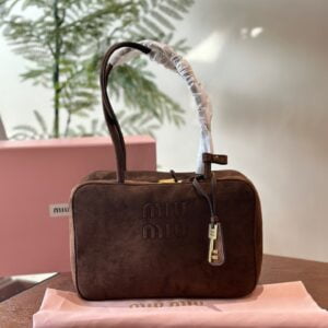 MiuMiu 2024 Autumn-Winter Chocolate colored briefcase (2)